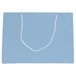 Bolsa De Regalo Grande Sólido azul de invierno suave