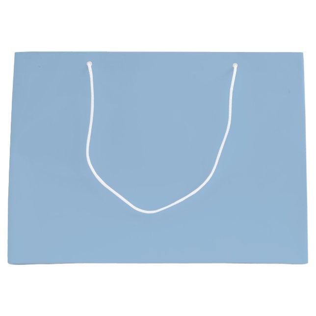 Bolsa De Regalo Grande Sólido azul de invierno suave (Anverso)