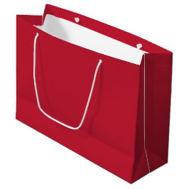 Bolsa De Regalo Grande sólido clásico Verdadero rojo