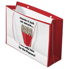 Bolsa De Regalo Grande Solo Estoy Aquí Por Las Palomitas de Maíz Frase Di