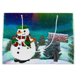 Bolsa De Regalo Grande SÓLO LOS Navidades DE Frosty Town