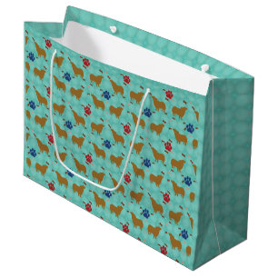 Bolsa De Regalo Grande Sombra del Corgi Galés del Pembroke