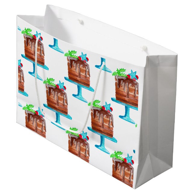 Bolsa De Regalo Grande ¡Soñando con un dulce Navidad! (Angulo Anverso)