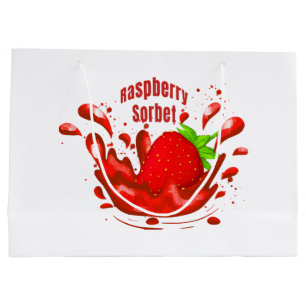Bolsa De Regalo Grande Sorbete de frambuesa