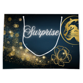 Bolsa De Regalo Grande Sorpresa de la estrella del tiroteo de oro