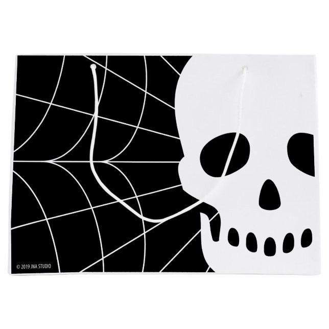 Bolsa De Regalo Grande Spiderweb Skull (Anverso)