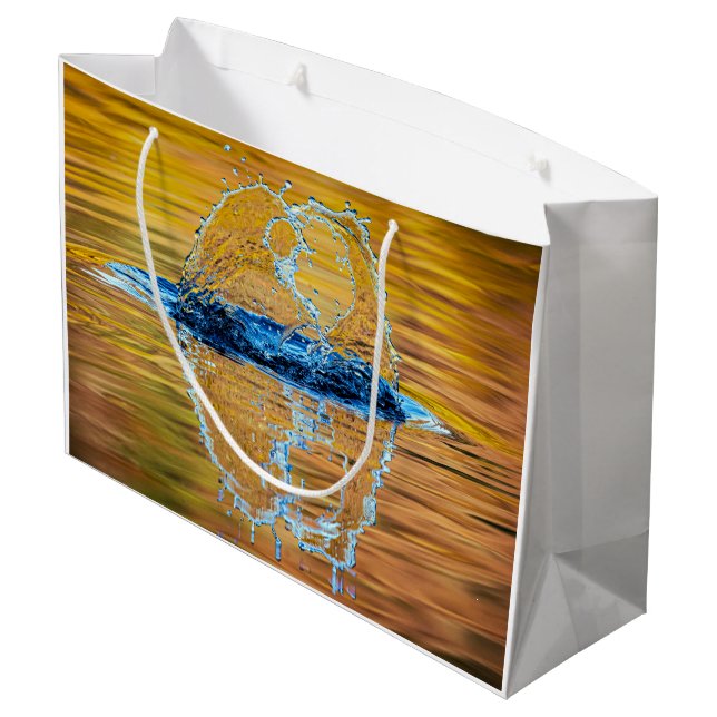 Bolsa De Regalo Grande Splash en la noche de otoño (Angulo reverso)