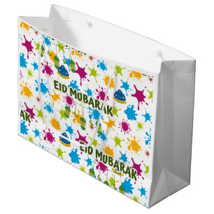 Bolsa De Regalo Grande Splash Happy Eid Mubarak