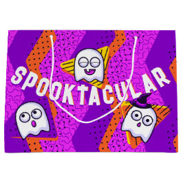 Bolsa De Regalo Grande Spooktacular Ghosts Purple Party Bag