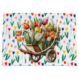 Bolsa De Regalo Grande Spring Tulips 