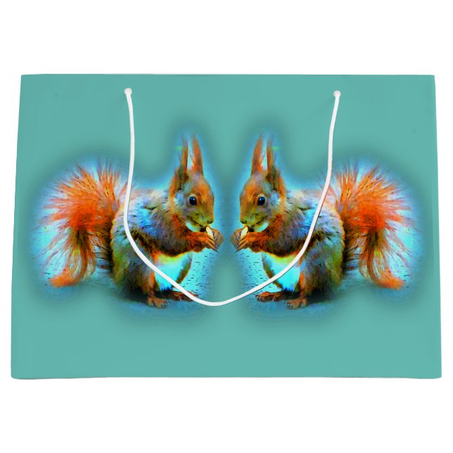 Bolsa De Regalo Grande Squirrel in modern style (Anverso)