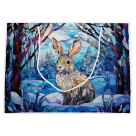 Bolsa De Regalo Grande Stained Glass Bunny