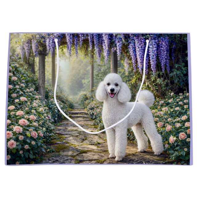 Bolsa De Regalo Grande Standard Poodle Garden  (Anverso)
