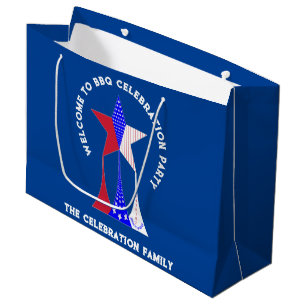 Bolsa De Regalo Grande Stars and Stripes Patriot