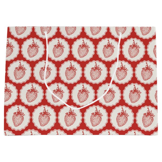 Bolsa De Regalo Grande Strawberry (Anverso)