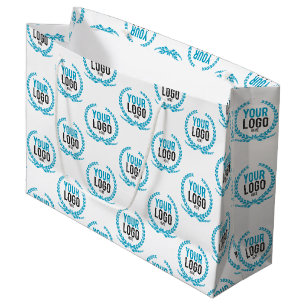 Bolsa De Regalo Grande Su imagen de encargo del logotipo el por todo
