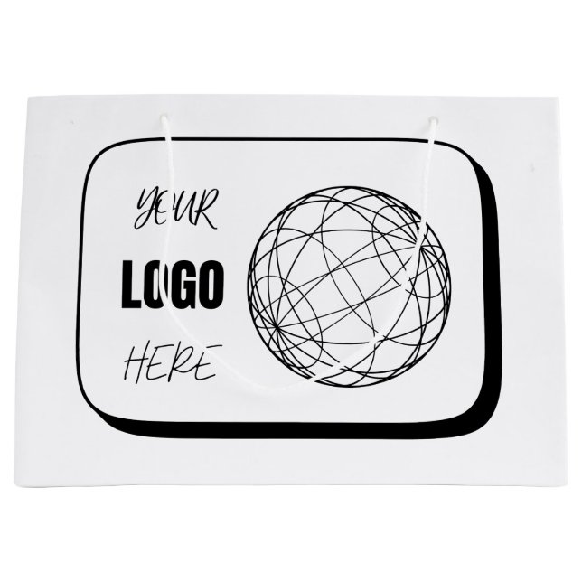 Bolsa De Regalo Grande Su Logo Aquí (Anverso)