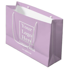 Bolsa De Regalo Grande Su plantilla de logotipo aquí en Lilac