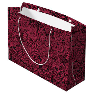Bolsa De Regalo Grande Succulents in Viva Magenta- Color of the Year 2023