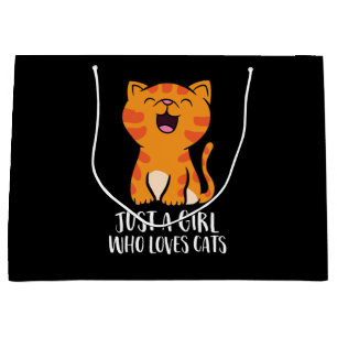 Bolsa De Regalo Grande Sudadera de Solo una Chica que Ama Gatos