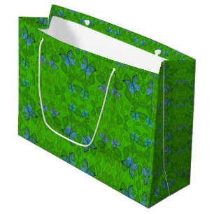 Bolsa De Regalo Grande Sueños de la selva tropical Mariposa Vine Todo oca