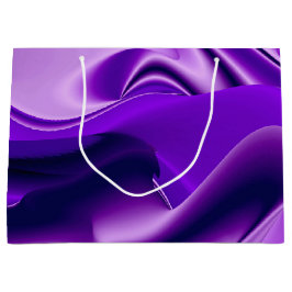 Bolsa De Regalo Grande Sueños del arcoiris de flores moradas