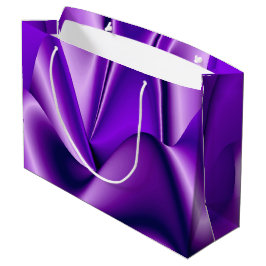 Bolsa De Regalo Grande Sueños del arcoiris de flores moradas