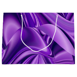 Bolsa De Regalo Grande Sueños del arcoiris de flores moradas