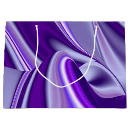 Bolsa De Regalo Grande Sueños del arcoiris de flores moradas