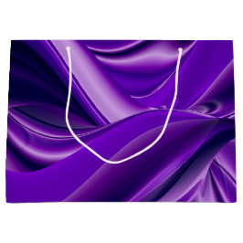 Bolsa De Regalo Grande Sueños del arcoiris de flores moradas