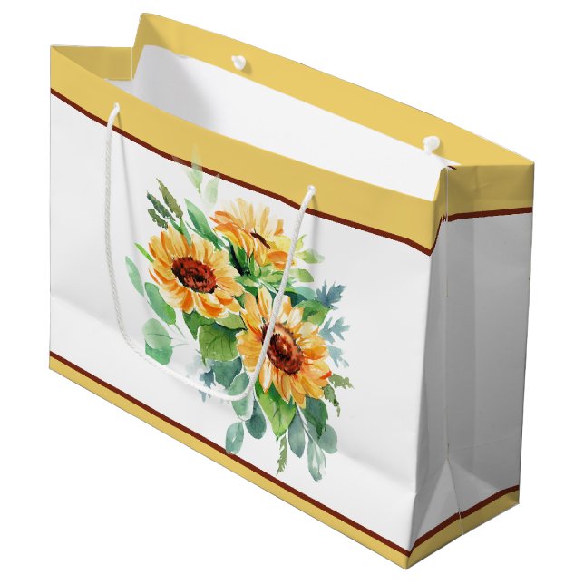 Bolsa De Regalo Grande Sunflower acuático (Angulo Anverso)