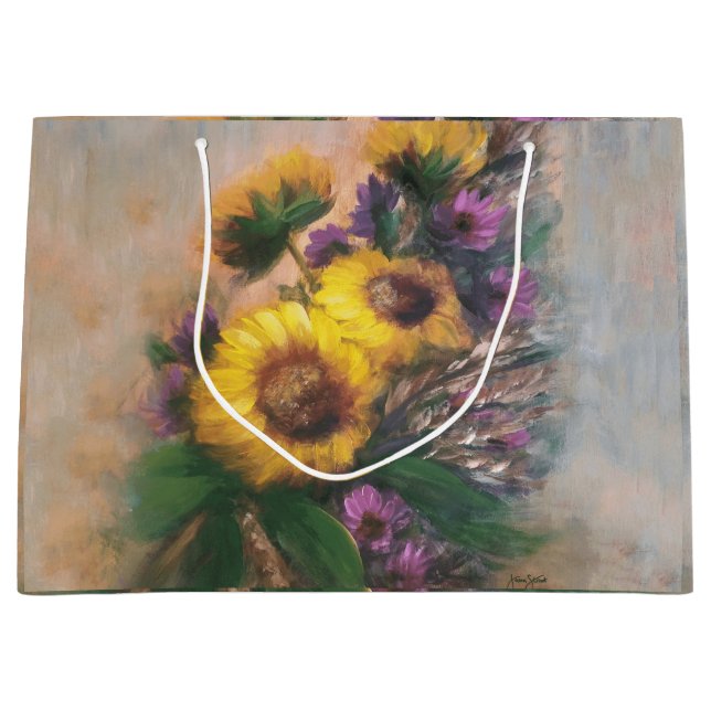 Bolsa De Regalo Grande Sunflower Breeze by Jason Street  (Anverso)