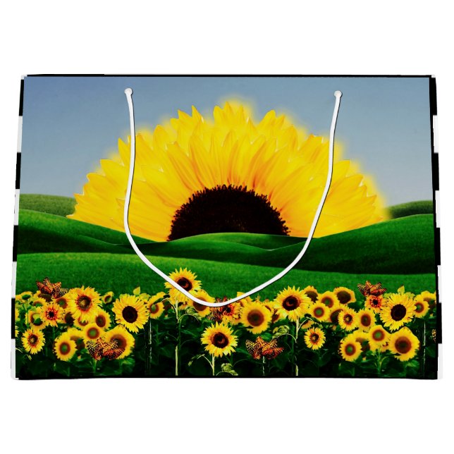 BOLSA DE REGALO GRANDE SUNFLOWER HILL (Anverso)