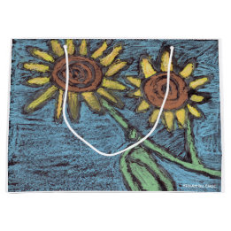Bolsa De Regalo Grande Sunflowers Forever - Niños Art for CHOC
