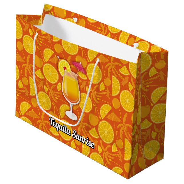 Bolsa De Regalo Grande Sunrise Tequila (Angulo Anverso)