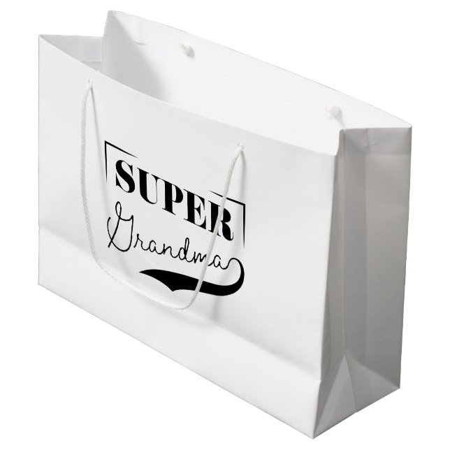 Bolsa De Regalo Grande Super Abuela (Angulo Anverso)
