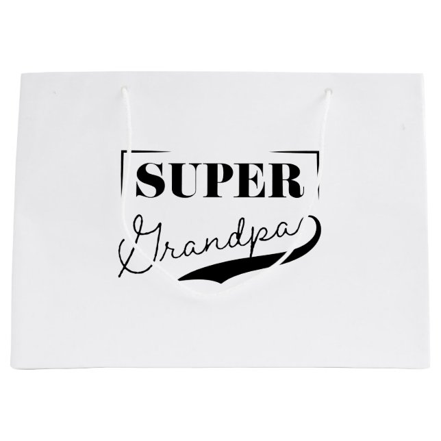 Bolsa De Regalo Grande Super Abuelo (Anverso)