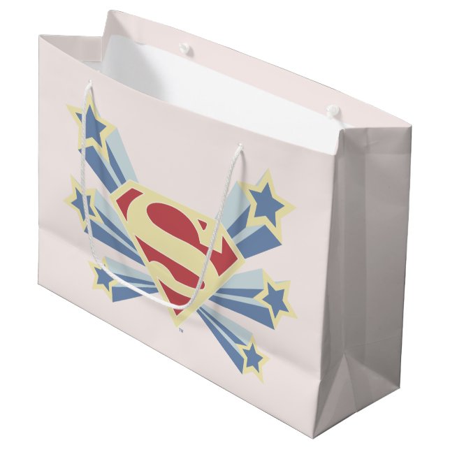 Bolsa De Regalo Grande Supergirl Stars S-Shield (Angulo Anverso)
