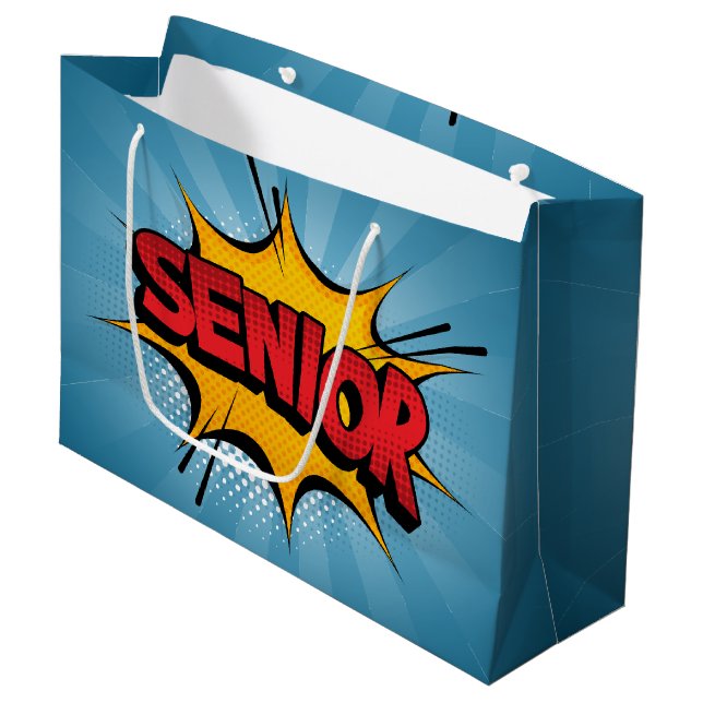 Bolsa De Regalo Grande Superhéroe Senior (Angulo Anverso)