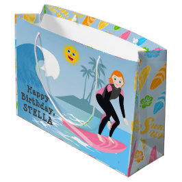 Bolsa De Regalo Grande Surf's up Girly Birthday Party