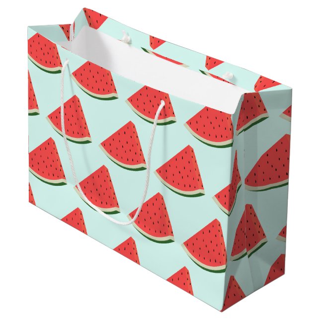 Bolsa De Regalo Grande Sweet Watermelon Funny Gift Bag (Angulo Anverso)