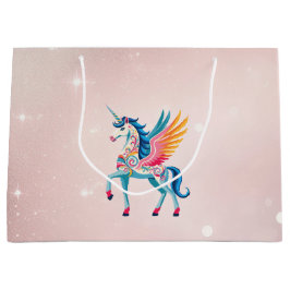 Bolsa De Regalo Grande Swirling Unicorn