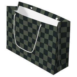 Bolsa De Regalo Grande Tablero verde oscuro