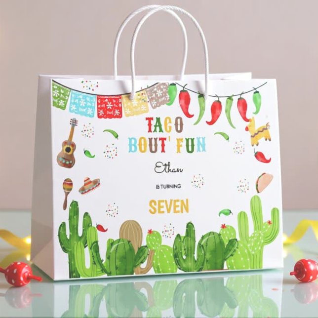 Bolsa De Regalo Grande Taco bout' divertido fiesta de cumpleaños de niños (Subido por el creador)