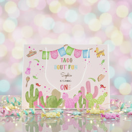 Bolsa De Regalo Grande Taco de diversión fiesta mexicana primer cumpleaño