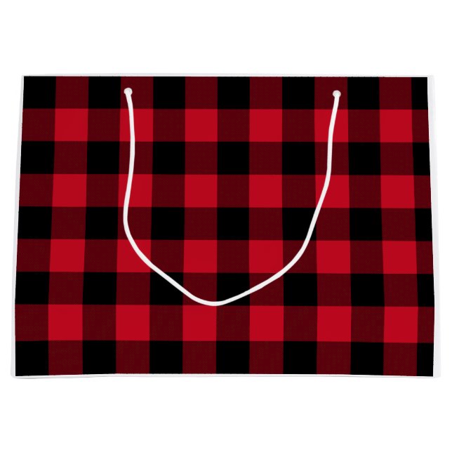 Bolsa De Regalo Grande Tapado de búfalo rojo, metralla roja (Anverso)