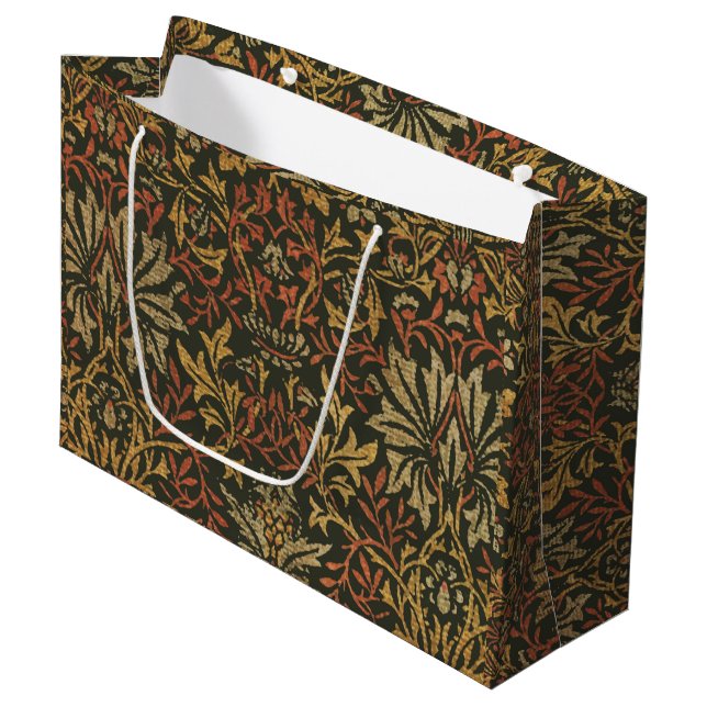 Bolsa De Regalo Grande Tapiz del jardín de flores William Morris (Angulo Anverso)