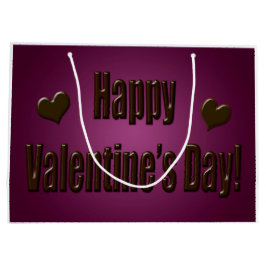 Bolsa De Regalo Grande Tarjeta del día de San Valentín feliz del