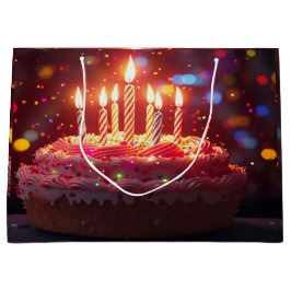 BOLSA DE REGALO GRANDE TARTA DE CUMPLEAÑOS