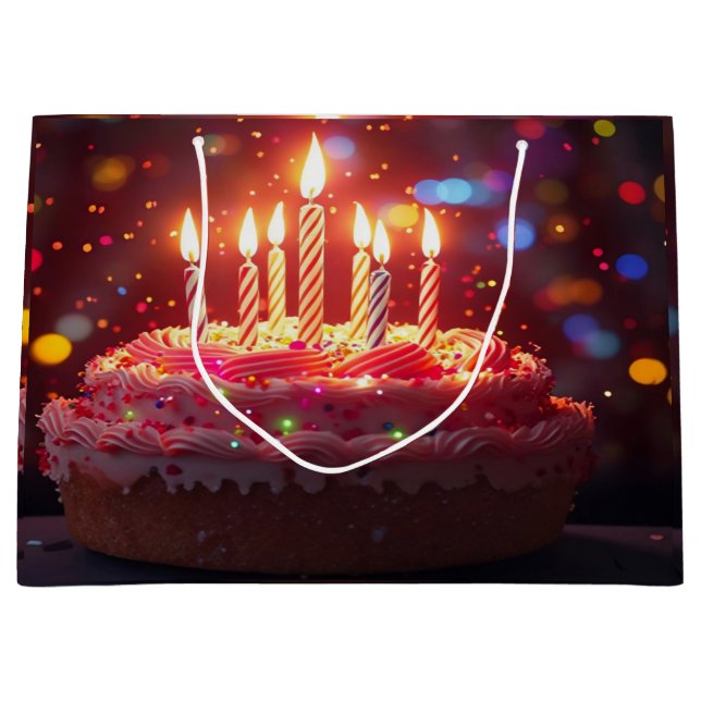 BOLSA DE REGALO GRANDE TARTA DE CUMPLEAÑOS (Anverso)